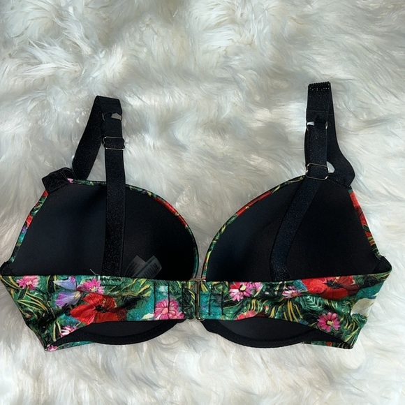 NWOT Victoria’s Secret Bombshell Bikini Brazilian Tropical Top 34DD Bottoms L - Picture 3 of 12